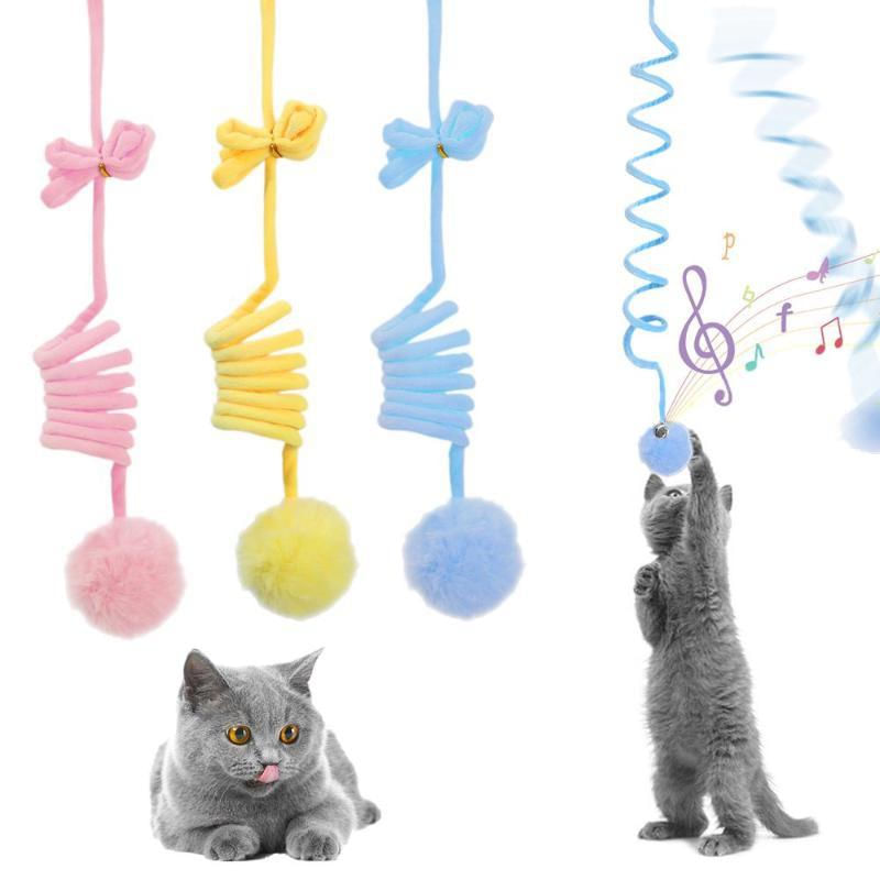 Brinquedo Interativo de Gato com Bola de Pelúcia