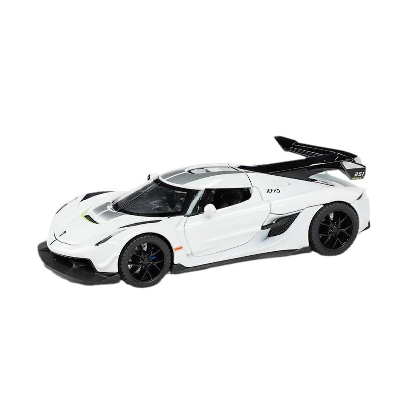 Modelo de Carro Koenigsegg Jesko em Liga de Zinco 1/32 com Luz e Som