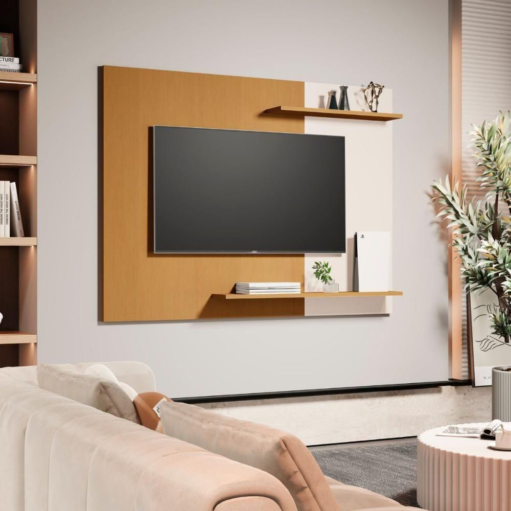 Painel Para Tv 50 Polegadas La Spazia Nature Off White