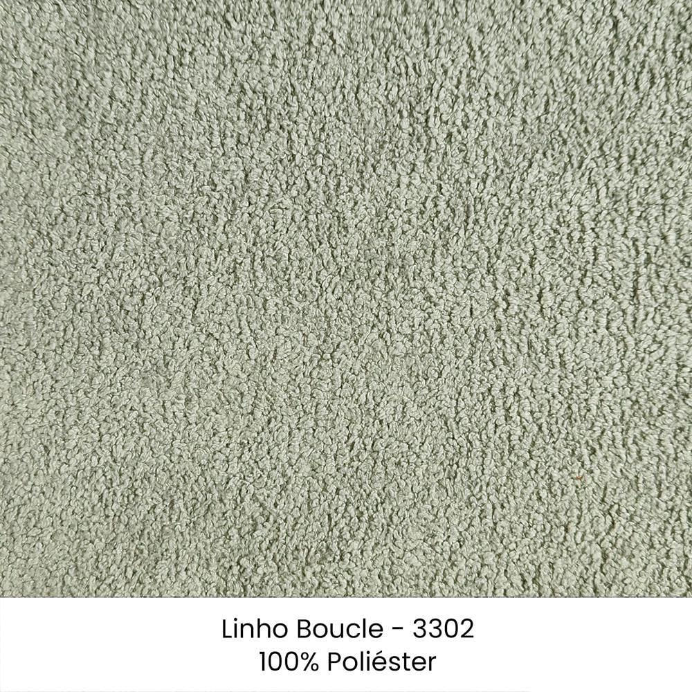 Sofa Nori 2 Lugares Pes De Ferro 180cm Linho Boucle 3302 Ezz 3302