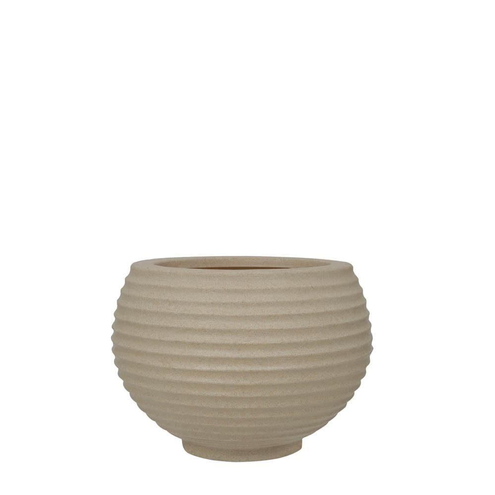Vaso Bromélia Fosco 26x24cm Caixa Master Com 6 Unidades Granito Areia