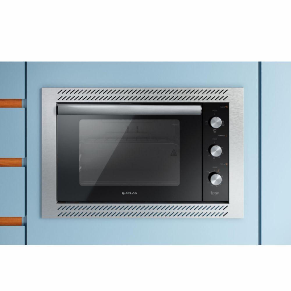 Forno Elétrico 44 Litros Atlas UTop Embutir Preto 110V