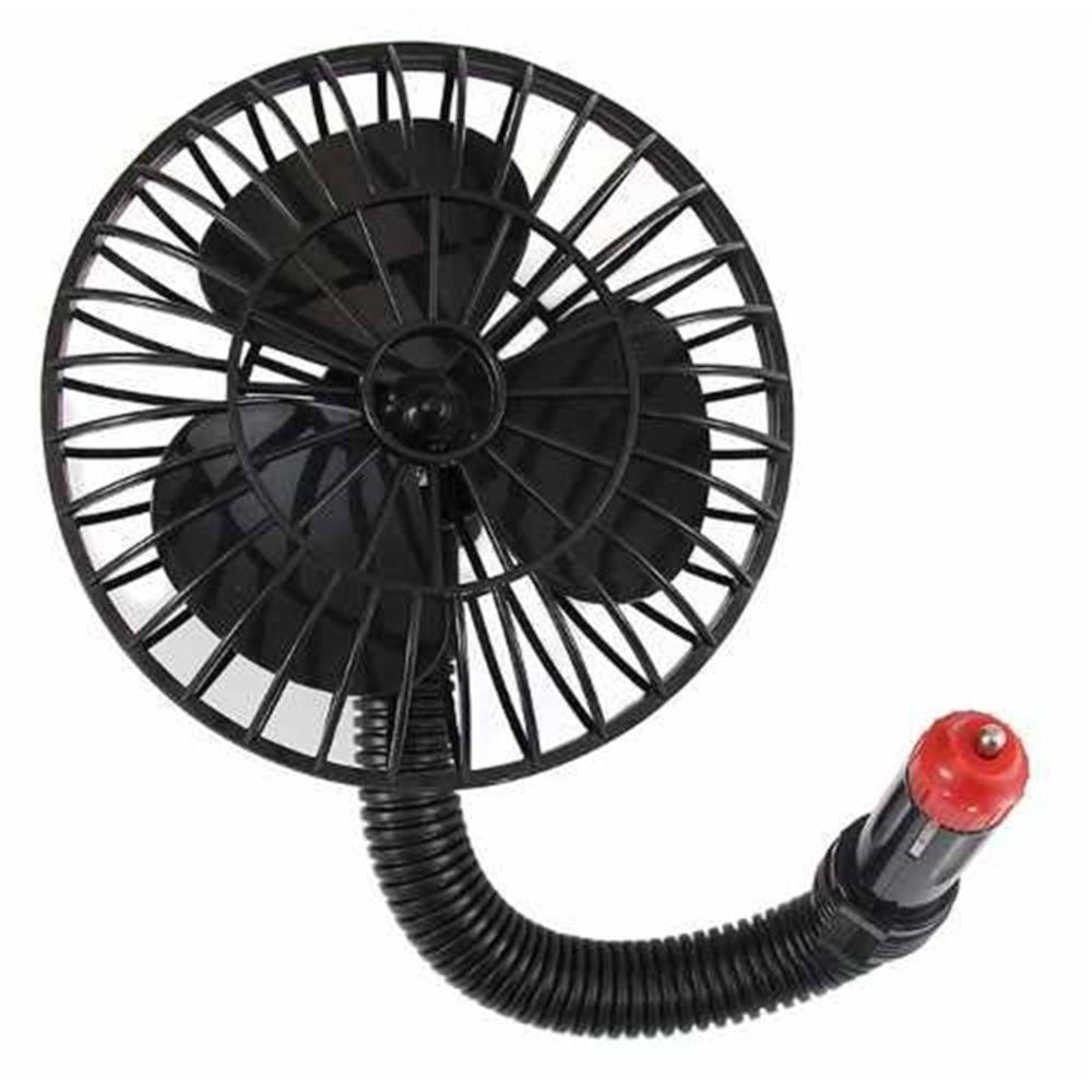 Mini Ventilador Veicular Automotivo Com Haste Flexivel 12v Carro Caminhão E Onibus