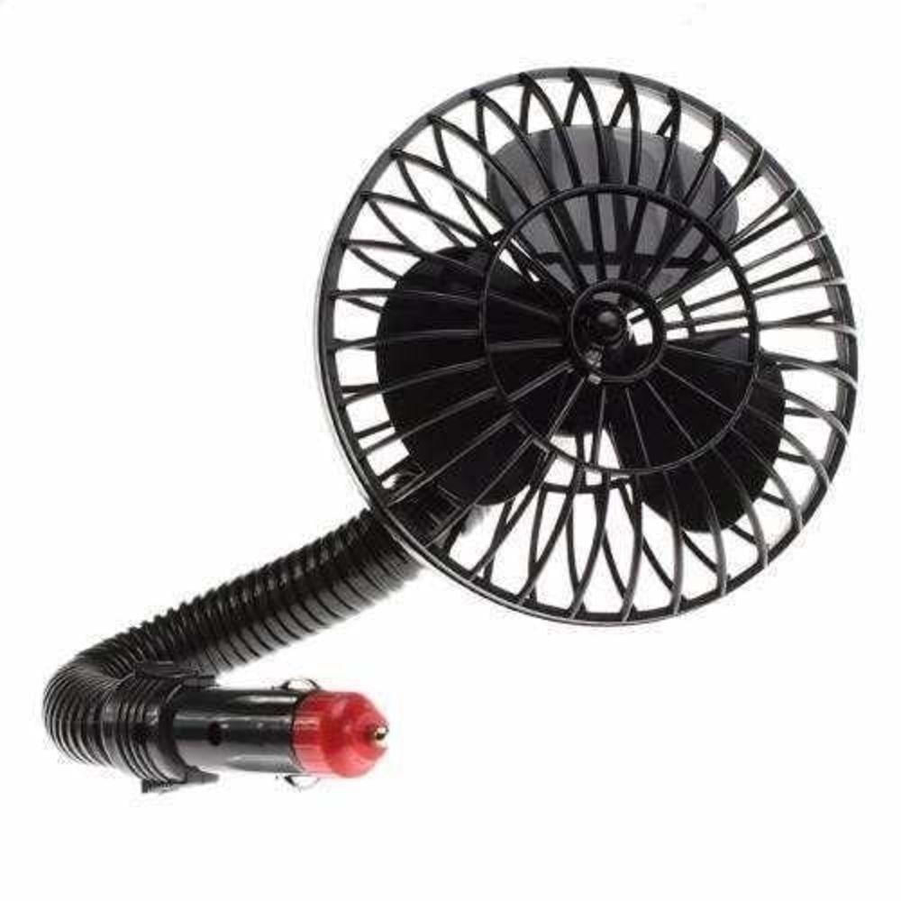 Mini Ventilador Veicular Automotivo Com Haste Flexivel 12v Carro Caminhão E Onibus