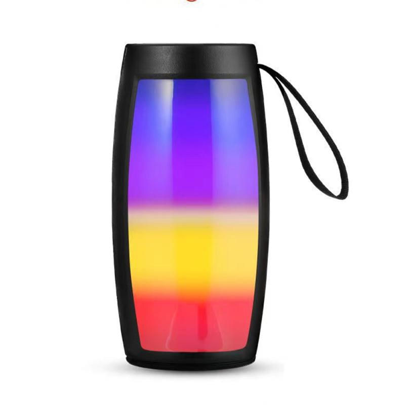 Caixa de Som Bluetooth Colorida e Leve com FM preto