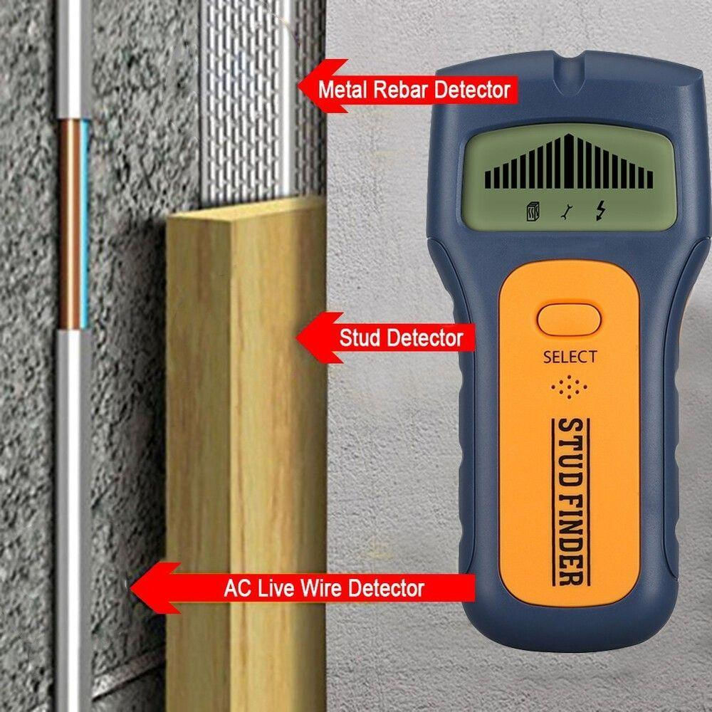 Scanner De Parede Detector Obstaculos Fios Vigas Madeiras Metais Digital Eletronico 3 Em 1 Sem Fio