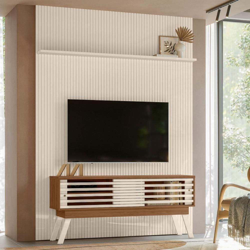 Home Painel Para Tv Valenwood Naturale Off White