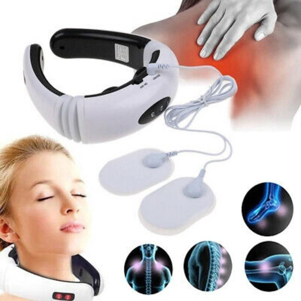 Massageador De Pescoco Ombros Lombar Eletrico Tens Cervical Fisioterapia Magnetico Massagem Shiatsu Tens