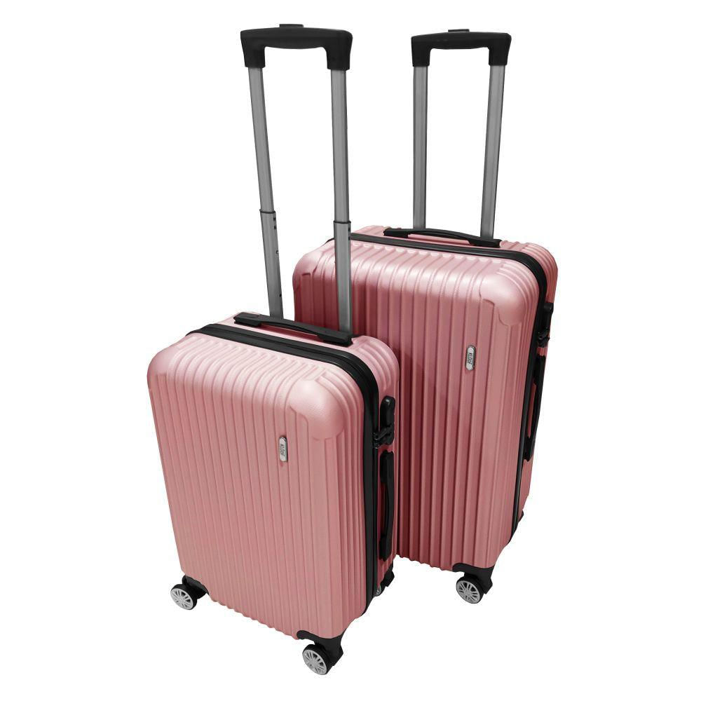 Kit Mala De Viagem Atlas 2 Peças Rose Gold