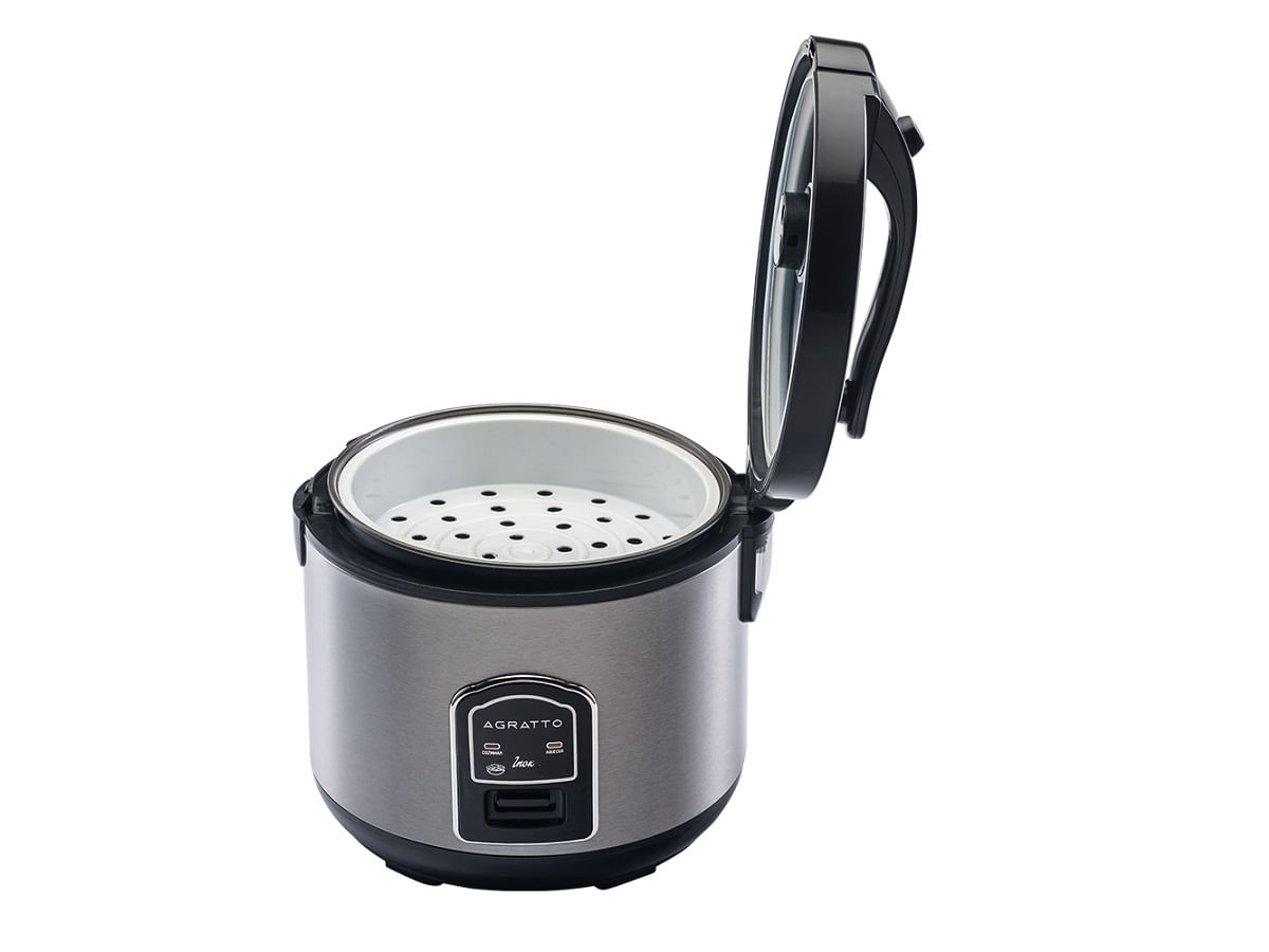 Panela Elétrica Arroz e Legumes Inox 6 xícaras 220V