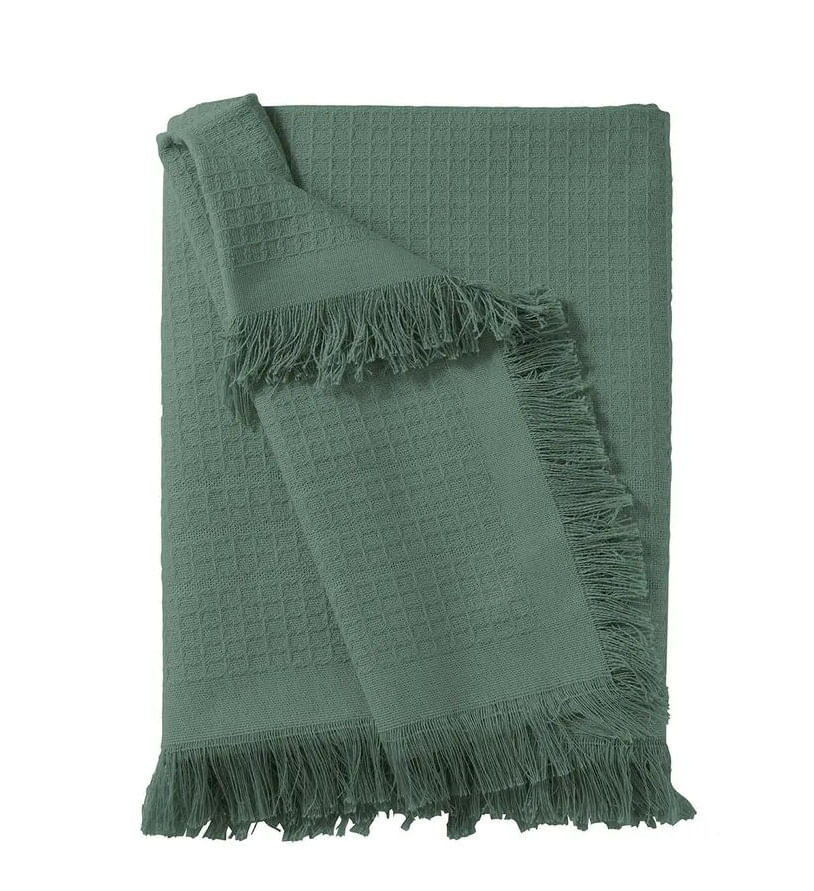 Manta Sofá Marrocos Liso 150x210cm Verde Dohler