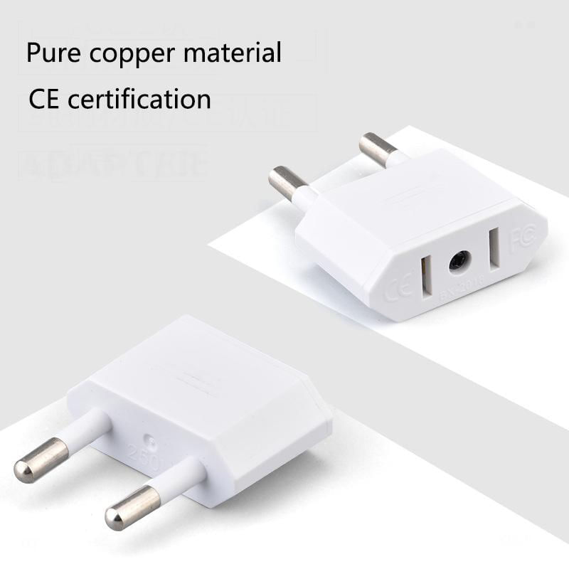 Adaptador de Viagem 2 Pinos EUA para Europa