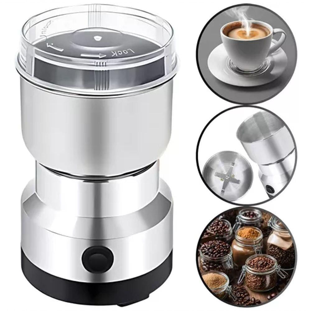 Moedor Triturador Elétrico De Café Grãos 150w Aço Inoxidável