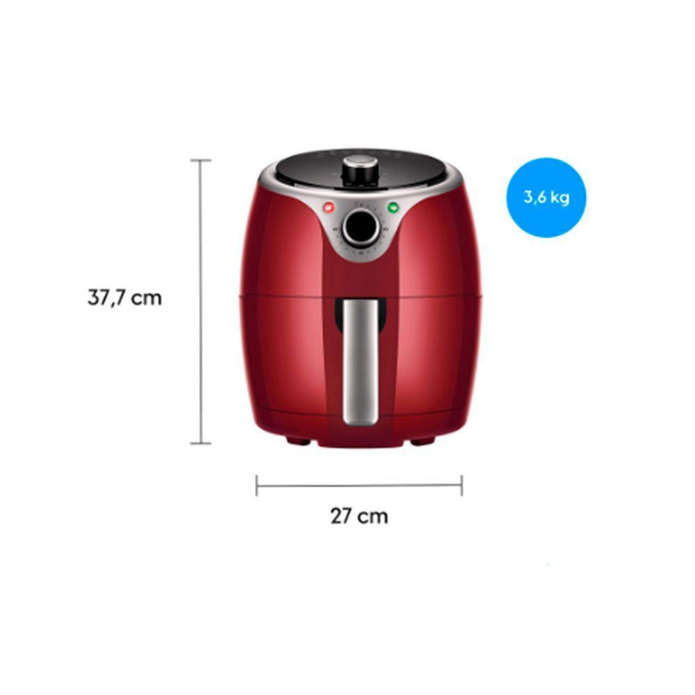 Fritadeira Flash Fryer 3,5 Litros 1240w Elgin Vermelho 220v