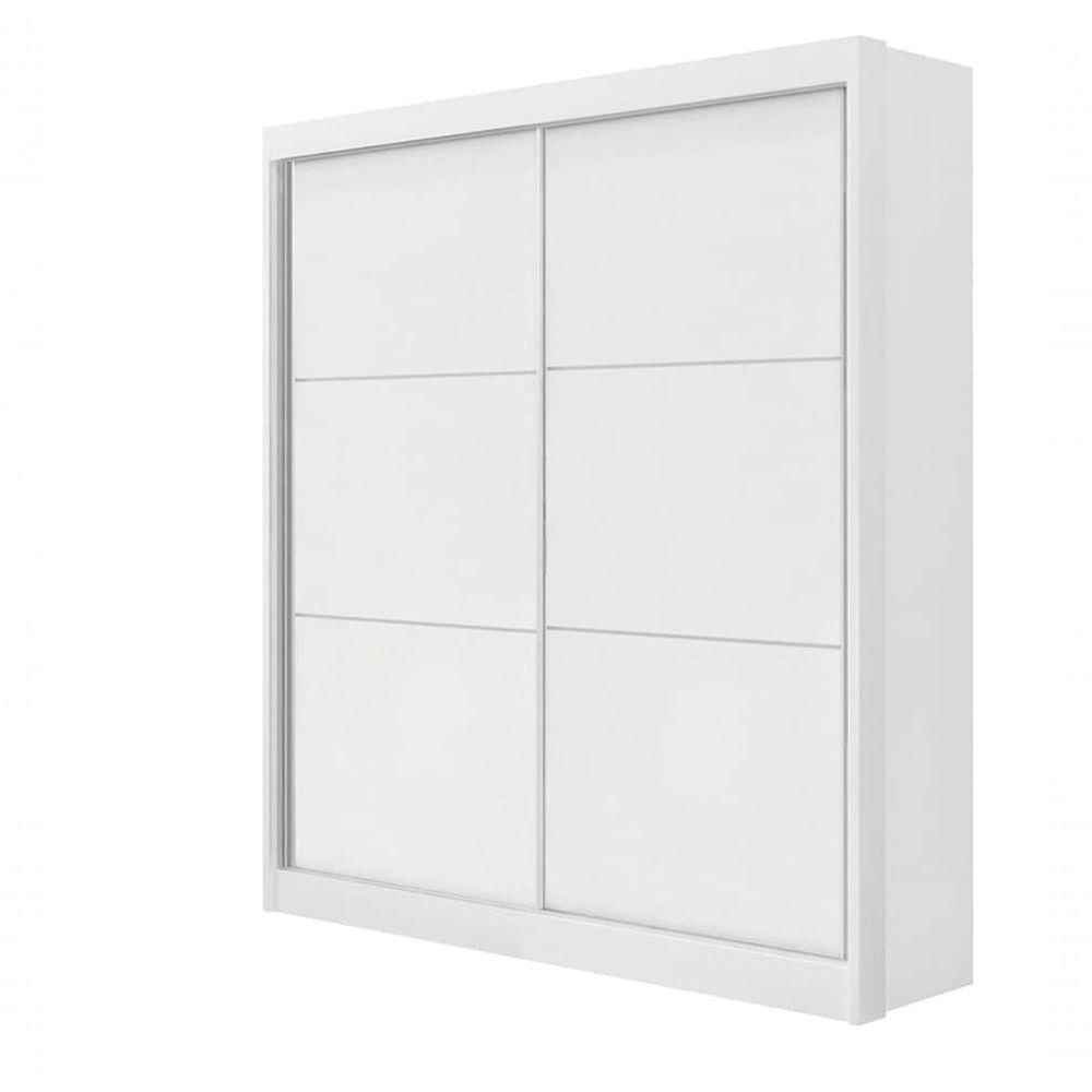 Guarda Roupa Solteiro 2 Portas 3 Gavetas Santorini-branco Móveis D'doro