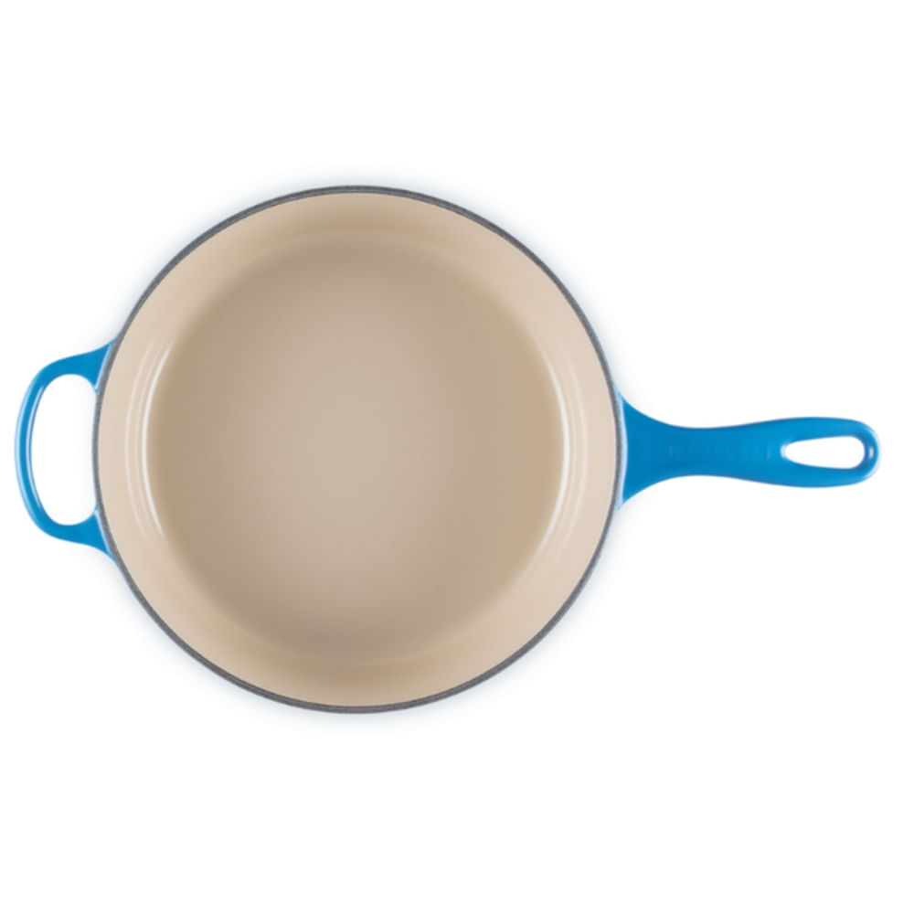 PANELA LE CREUSET REDONDA CASSADOU EM FERRO FUNDIDO 26CM AZURE BLUE 21079262202430