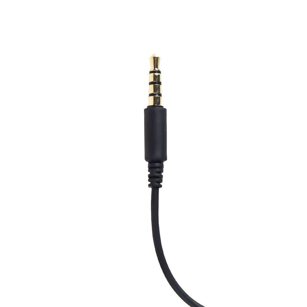 Fone De Ouvido Sound Comfort Preto Com Microfone Cabo 1.2m Plug 3.5mm P3 - Sc100p