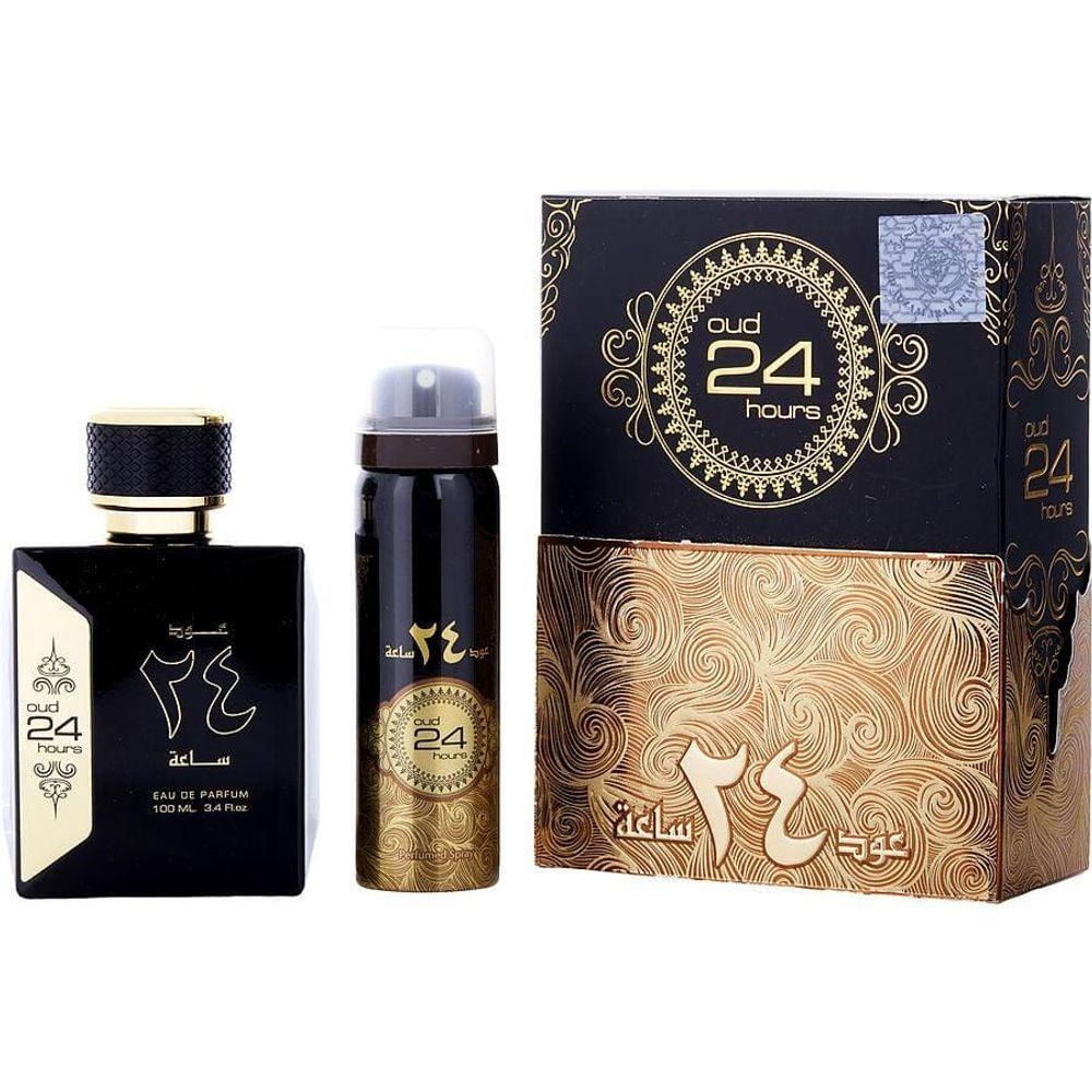 Perfume Unisex Ard Al Zaafaran Oud 24 Hours Edp Spray 100 Ml&deodorante 50