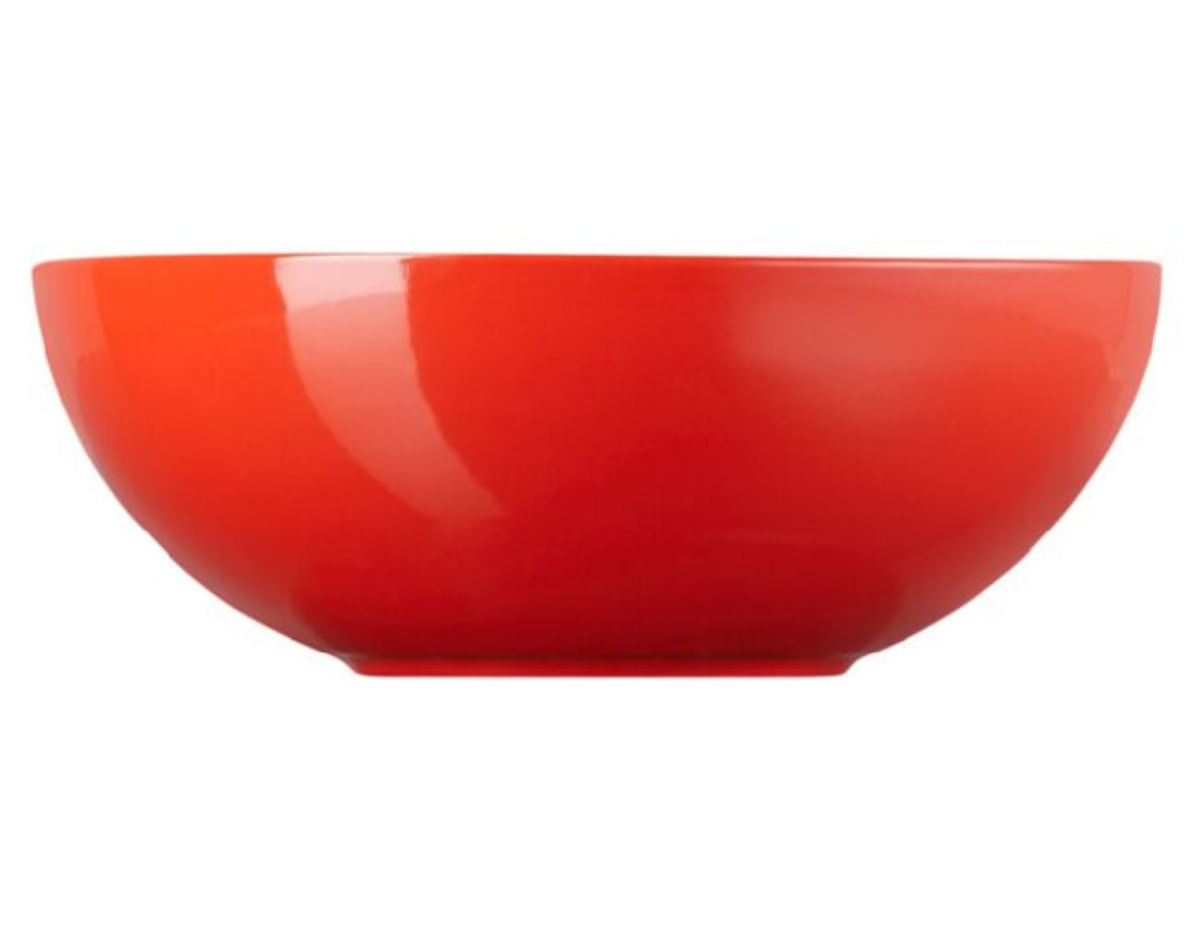 KIT LE CREUSET BOWL DE SERVIR 24CM E ESPÁTULA MULTIUSO - Vermelho