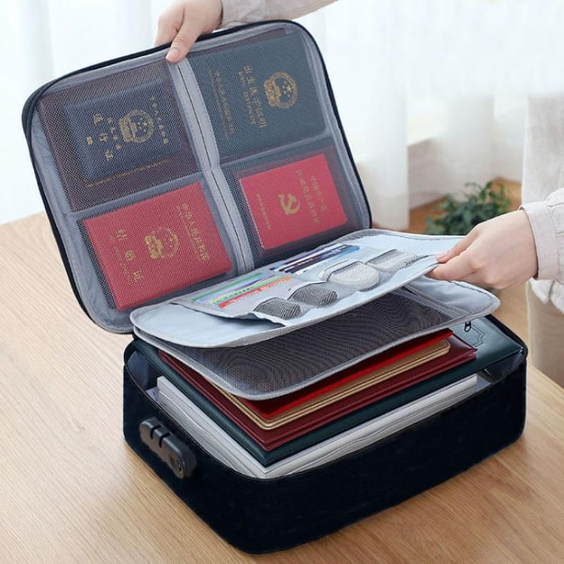 Bolsa Organizadora de Documentos para Escritório em Tecido Oxford