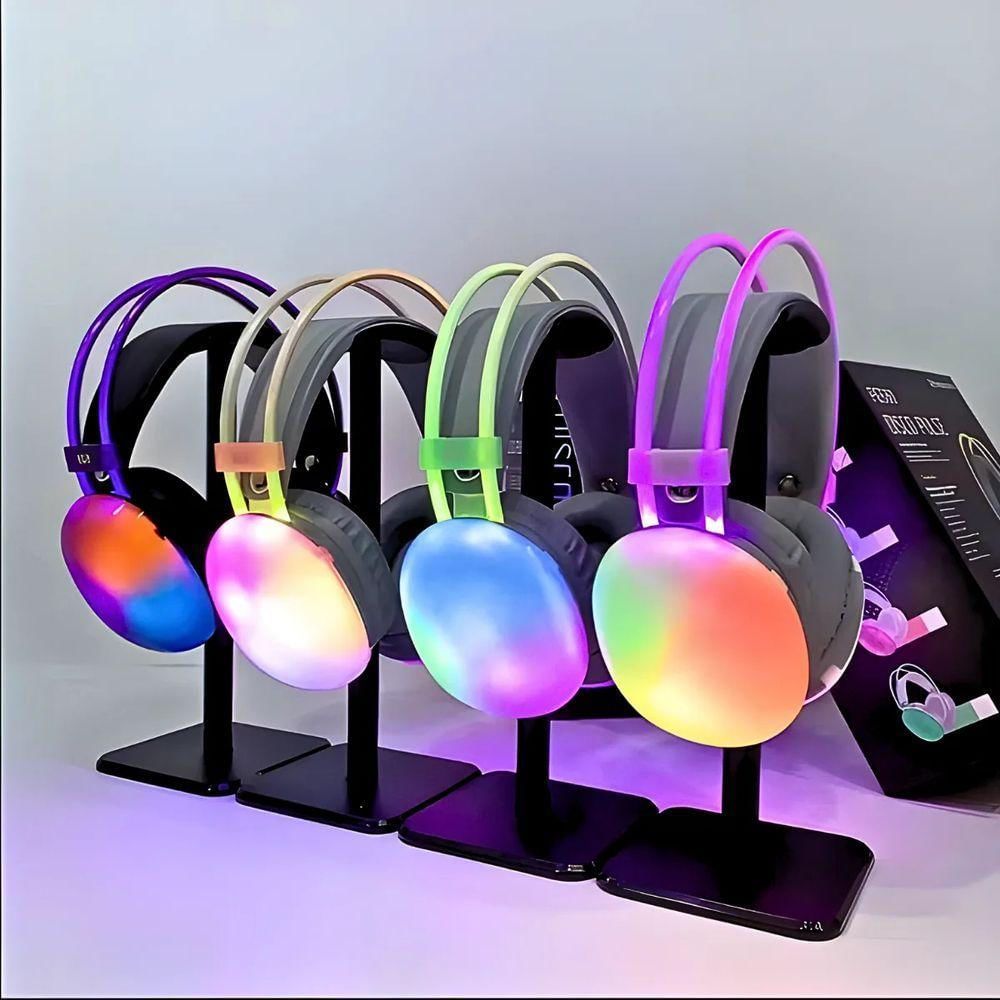 Headset Fone De Ouvido Sem Fio Bluetooth V5.3 Com Led Disco Pulse Pro