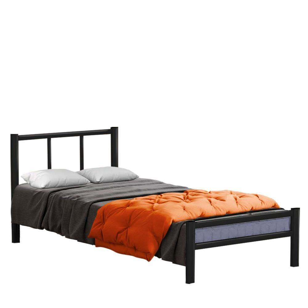 Cama De Ferro Vintage Casal 1.38 Preto Jane Shop Jm