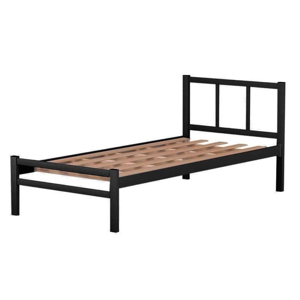 Cama De Aço Casal Tubular 1.38 Preto Jane Shop Jm