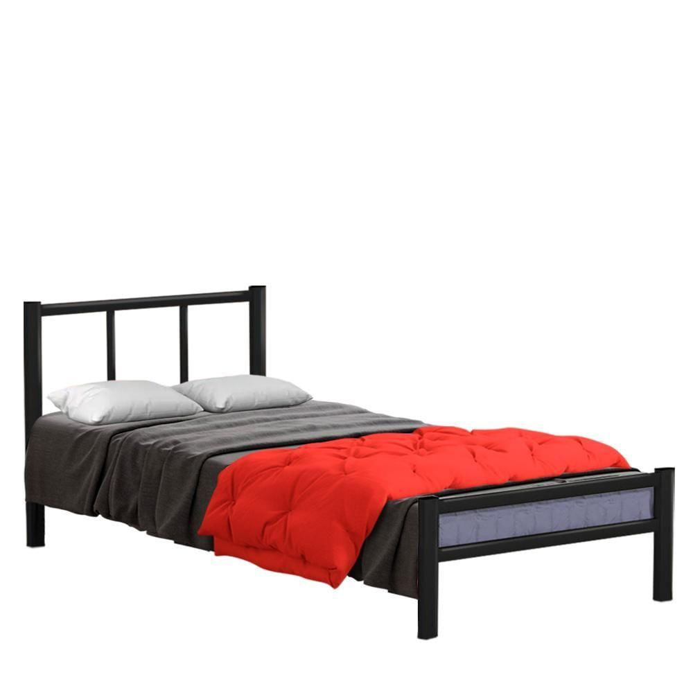 Cama Casal Retrô Preto 1.38 Jane Shop Jm