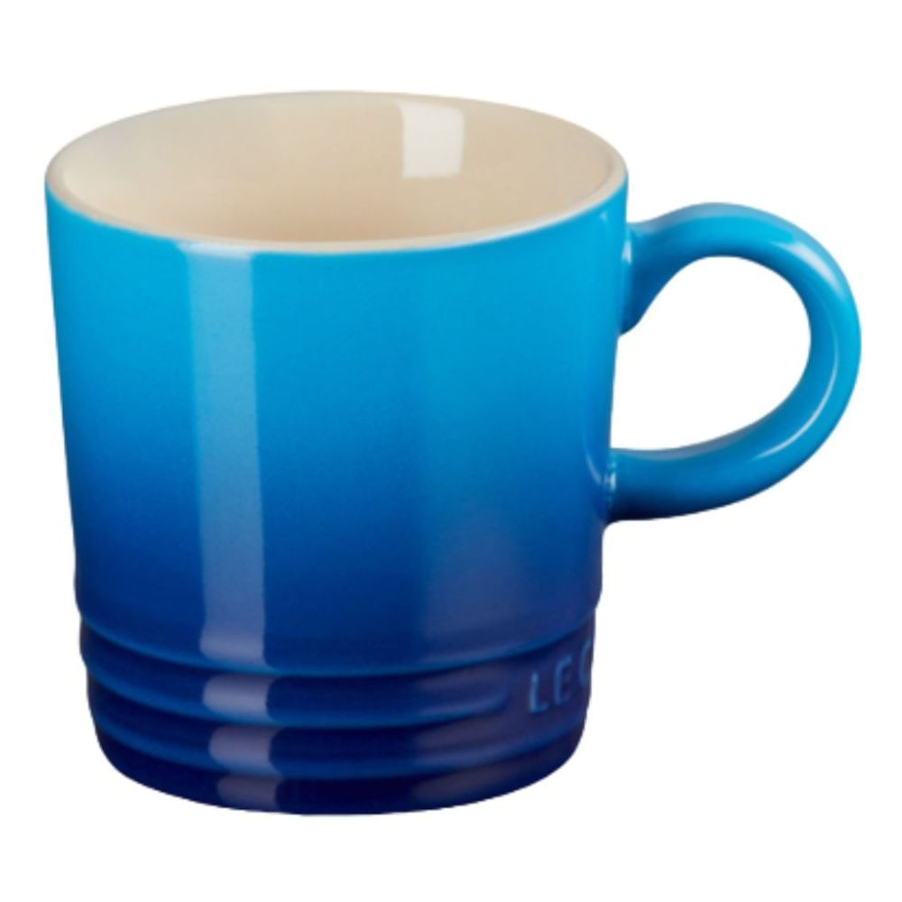 CANECA LE CREUSET CAPPUCCINO ESMALTADA EM CERÂMICA 200ML AZURE BLUE 70303202200099