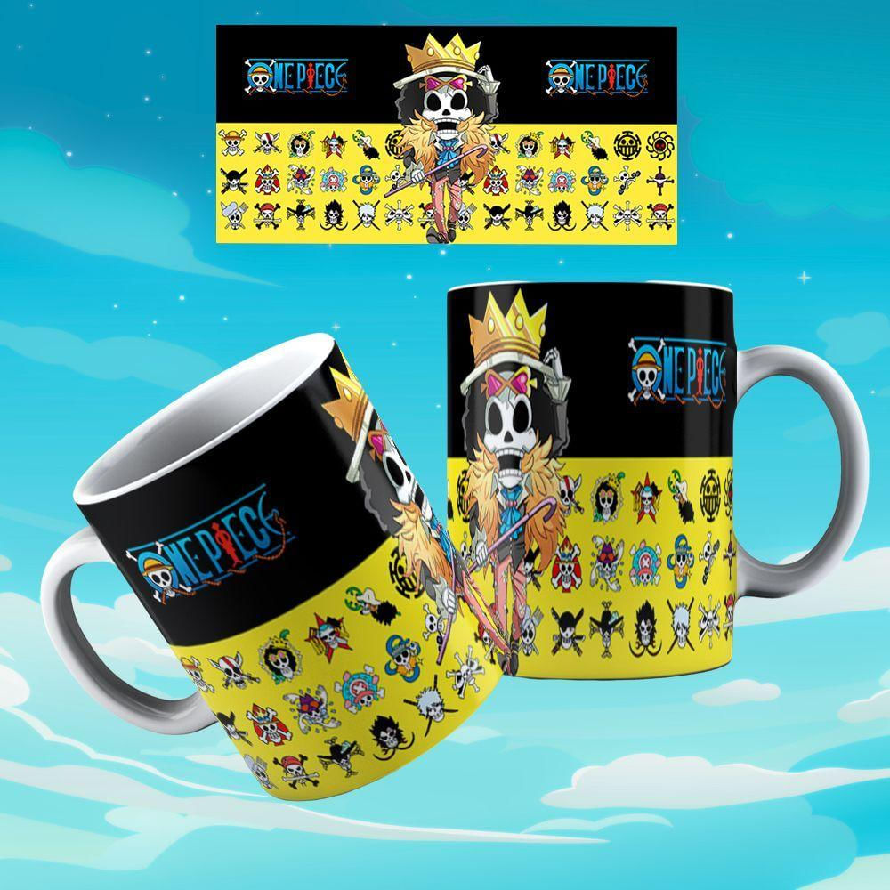 Caneca De Porcelana 325ml Animes Decorada One Piece 1