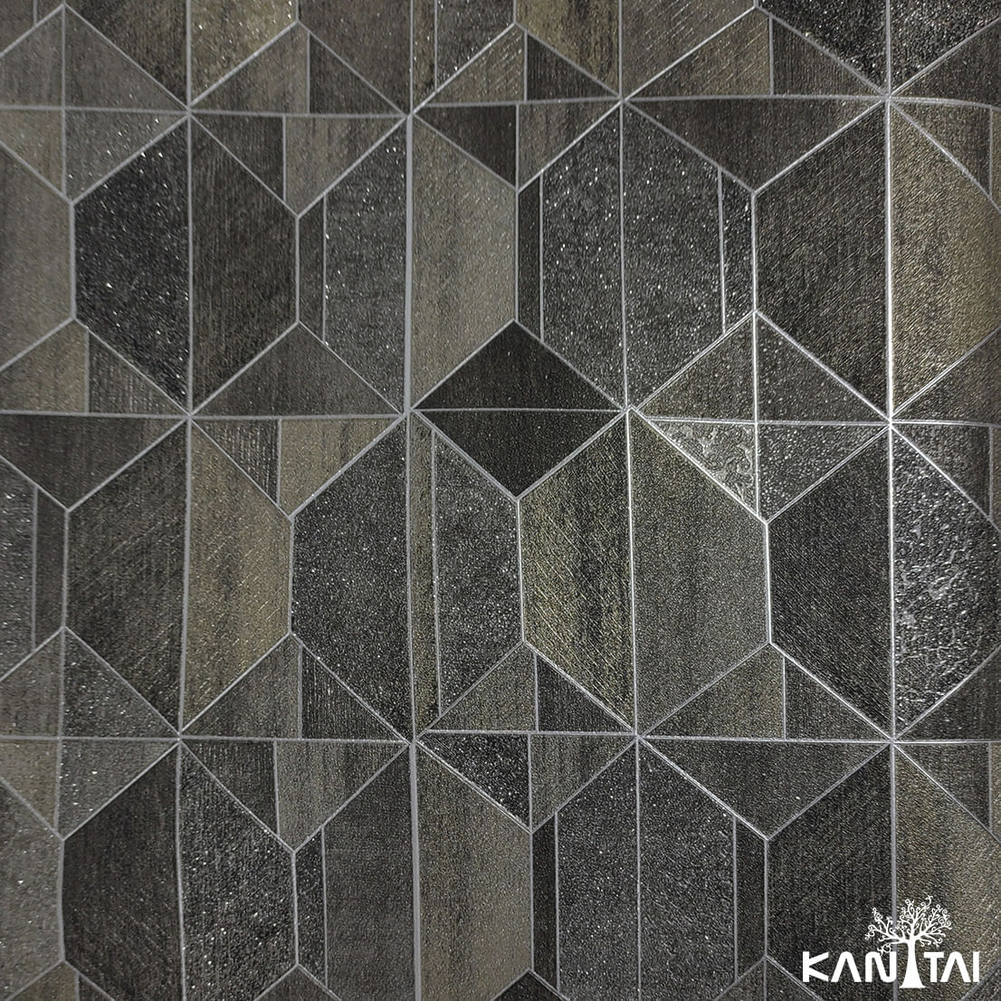 Papel de Parede Elegance 5 Geométrico Preto EL500606R