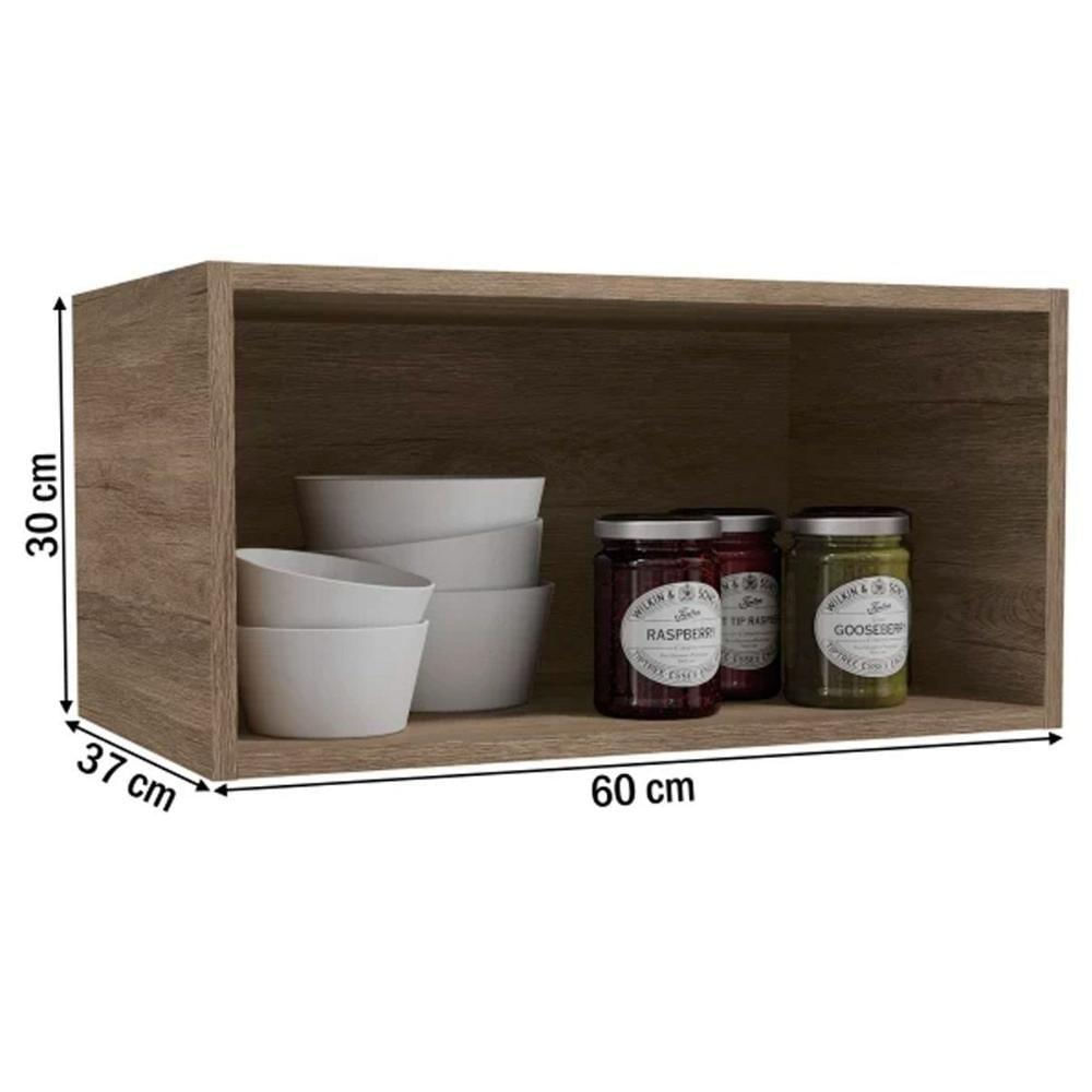 Armário de Geladeira p/ Cozinha Maxxi G772 c/ 1 Porta Basculante 60cm Branco - Kappesberg