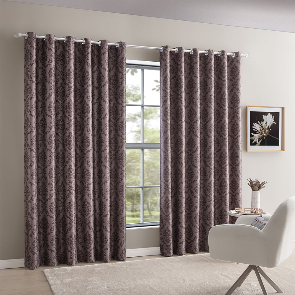 Cortina Blackout Santiago 24 Ilhoses 300x250cm Casa D'oro