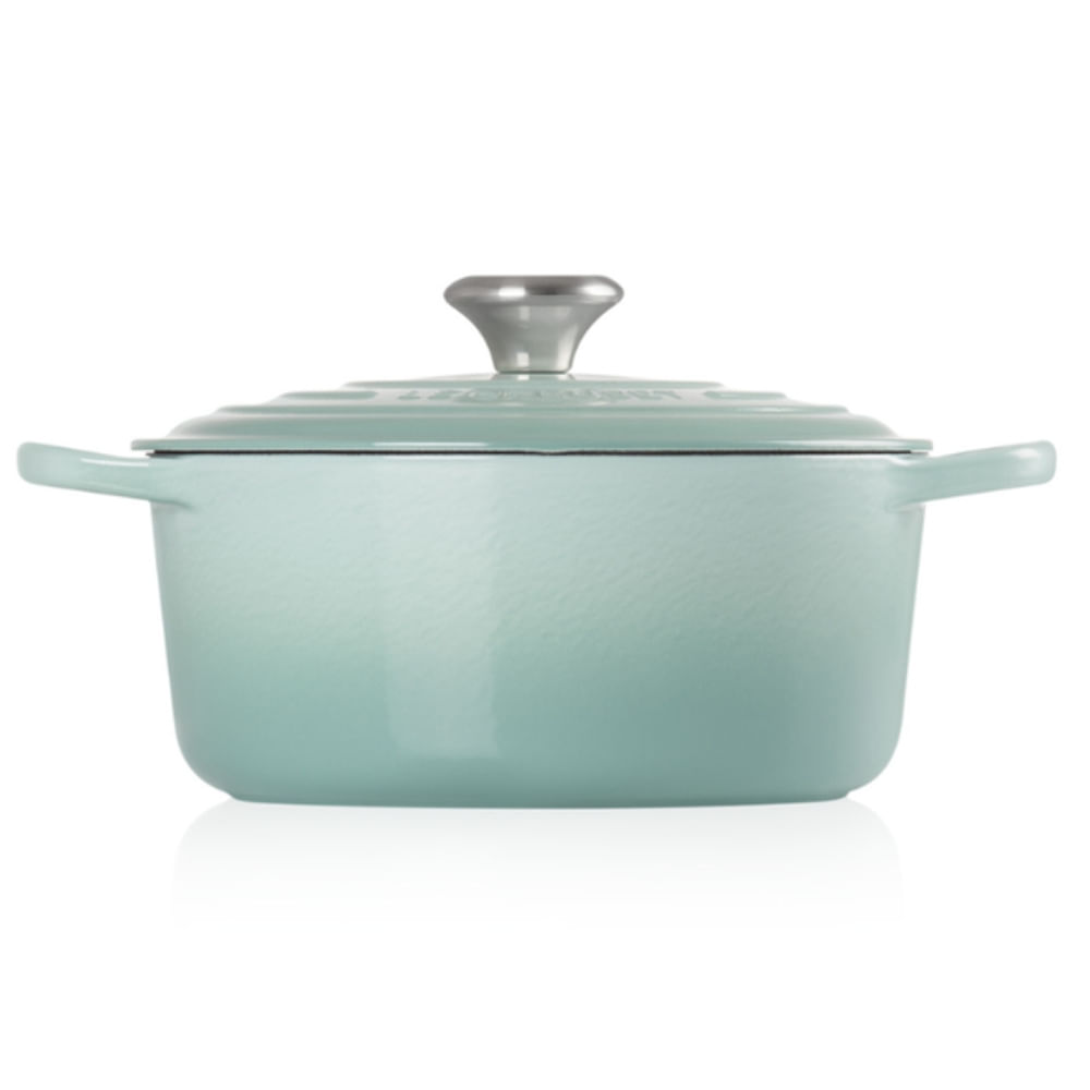 PANELA LE CREUSET REDONDA SIGNATURE EM FERRO FUNDIDO 26CM VERDE SAGE 21177267714430