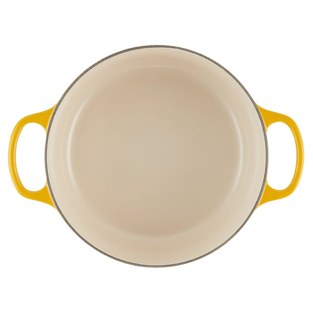 PANELA LE CREUSET REDONDA SIGNATURE EM FERRO FUNDIDO 16CM AMARELO NECTAR 21177166724430