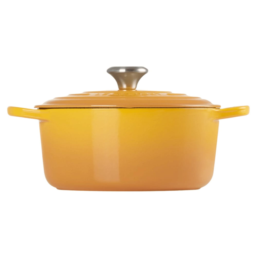 PANELA LE CREUSET REDONDA SIGNATURE EM FERRO FUNDIDO 16CM AMARELO NECTAR 21177166724430