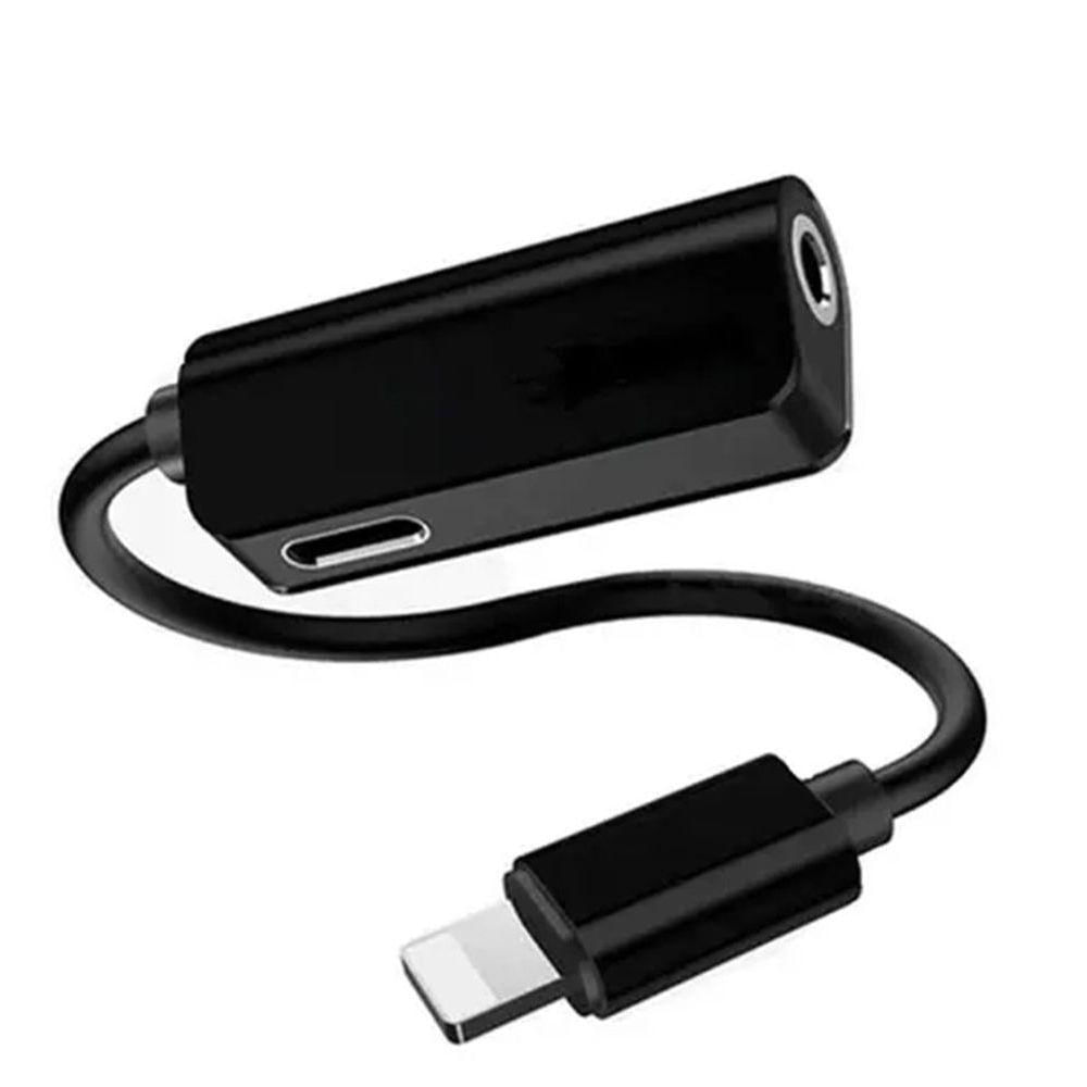 Cabo Adaptador Fone P2 + Entrada Carregador - 2 Em 1