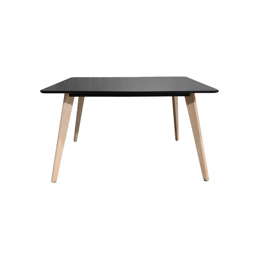 Mesa Retangular Em Mdf Eames Charles Eiffel - Black Black