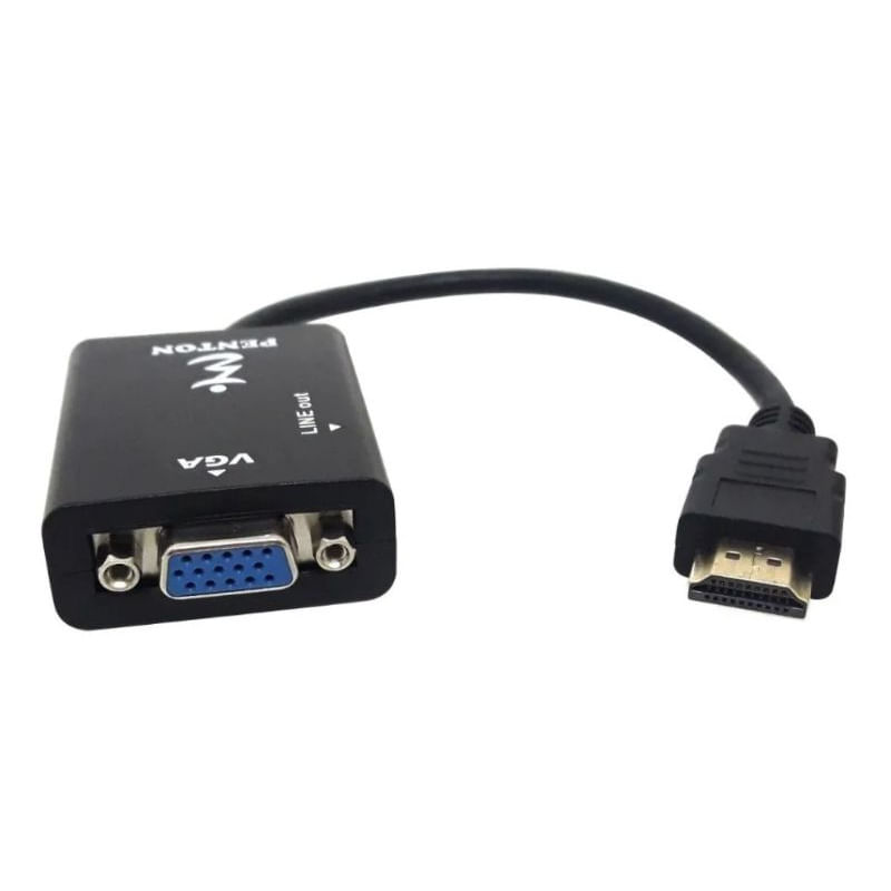 Cabo Adaptador Conversor In Hdmi Macho Para Out Vga Fêmea