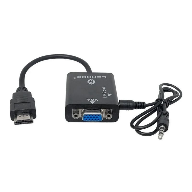 Cabo Adaptador Conversor In Hdmi Macho Para Out Vga Fêmea