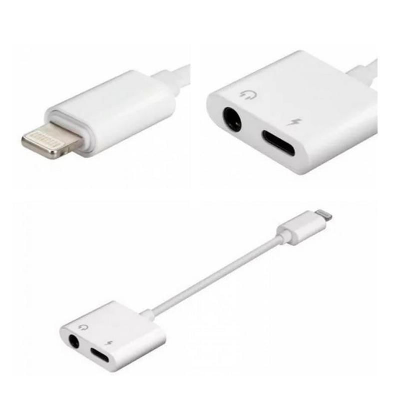 Adaptador Lightning Femea Fone P2 3,5Mm Ios Carregamento