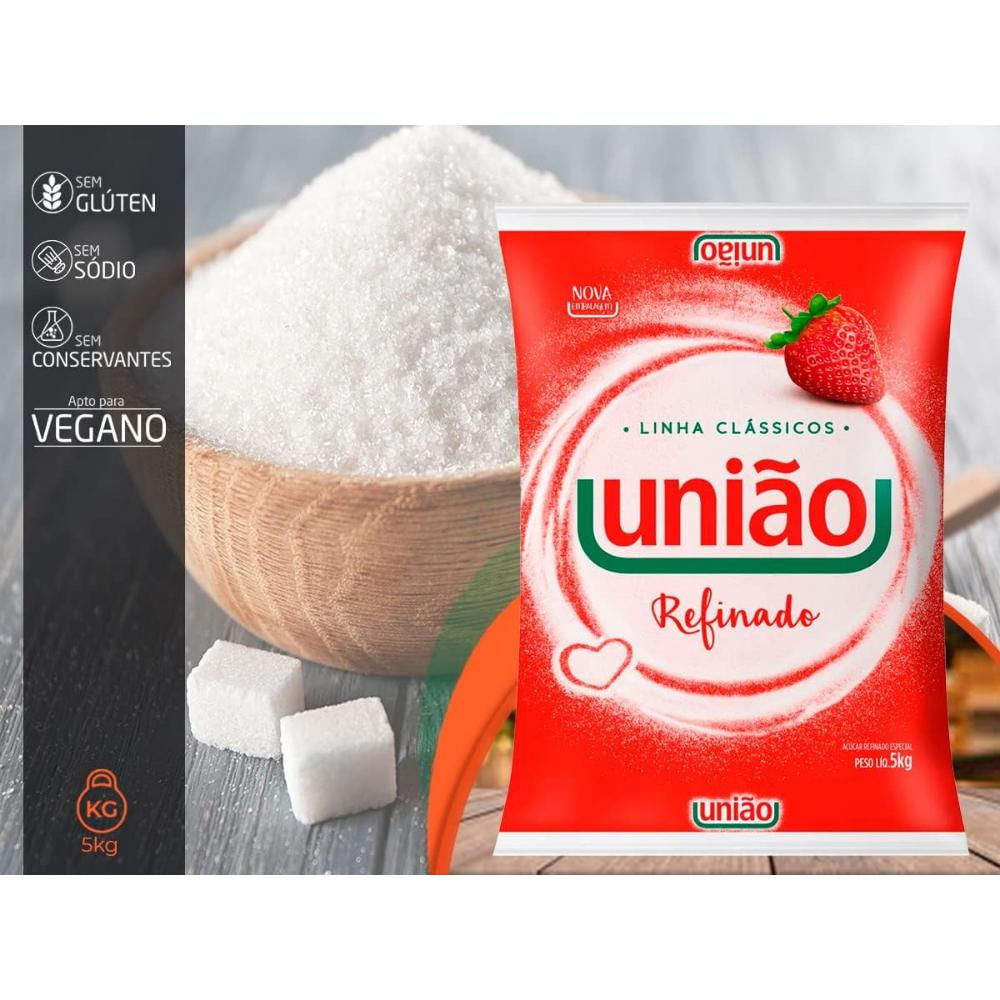 Açúcar Refinado União 5Kg