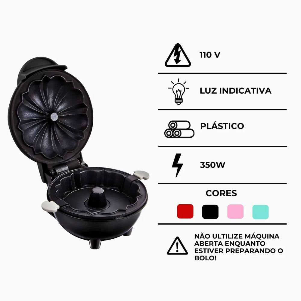 Mini Máquina De Bolo Caseiro Antiaderente E Portátil - 110v