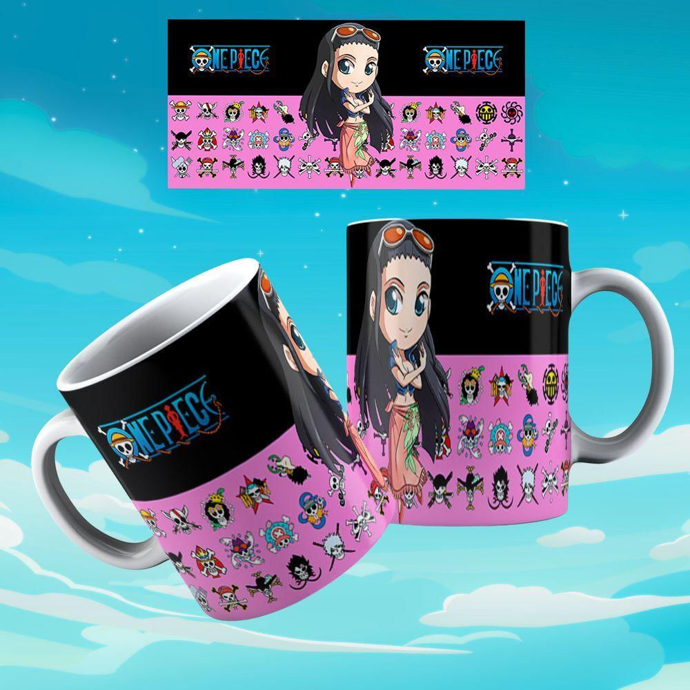 Caneca De Porcelana 325ml Animes Decorada One Piece 4