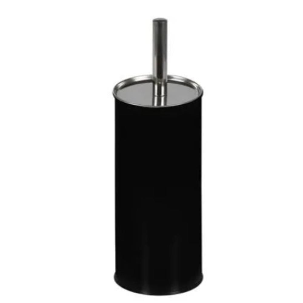 Escova Sanitaria Preta Bold Higienizacao Inox Black Limpeza Vaso Sanitario Privada Suporte Luxo