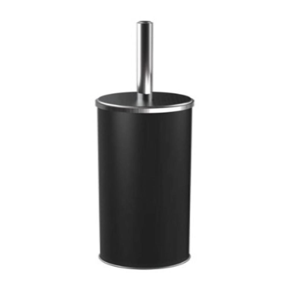 Escova Sanitaria Preta Bold Higienizacao Inox Black Limpeza Vaso Sanitario Privada Suporte Luxo