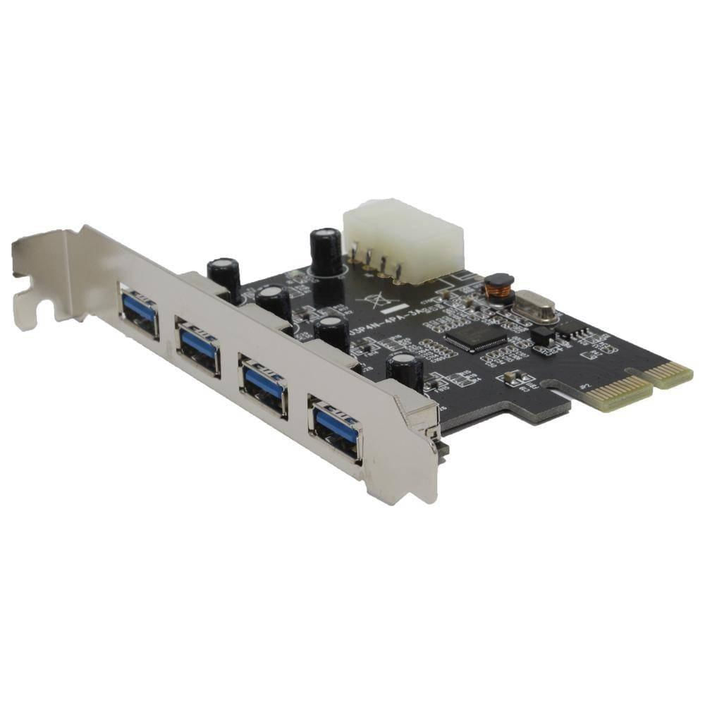Placa Controladora Pci Express 1x Pci-E Com 4 Portas USB 3.0 Dp-43