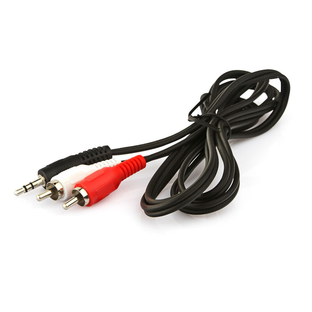 Cabo P2 Estereo Para 2 RCA - 40 Metros