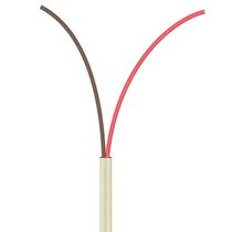 Cabo Manga 2X26 AWG - sem Blindagem Bege - 100 Metros
