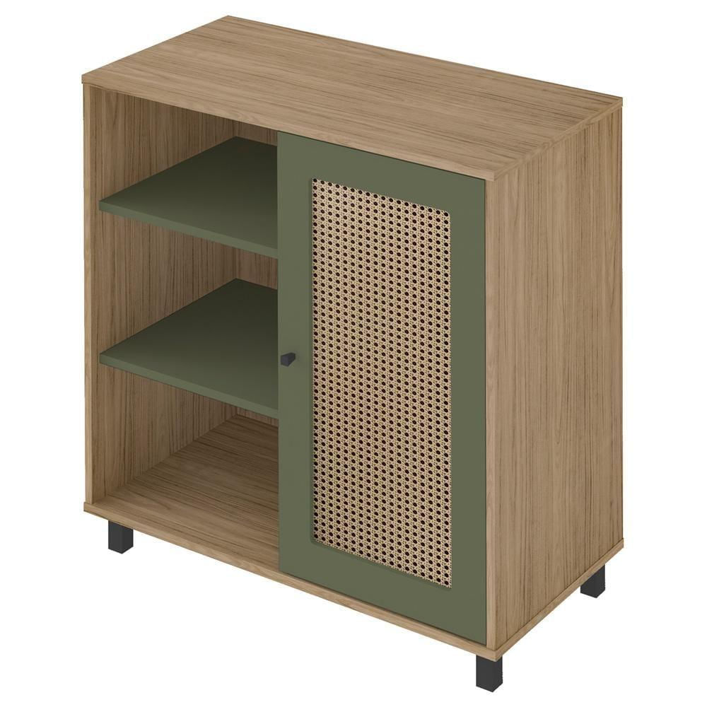 Buffet Aparador 1 Porta 80 Cm 4535 Carvalho Menta Arly